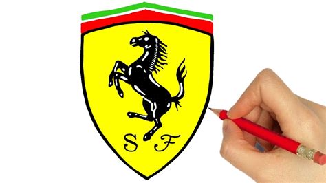 HOW TO DRAW THE FERRARI LOGO