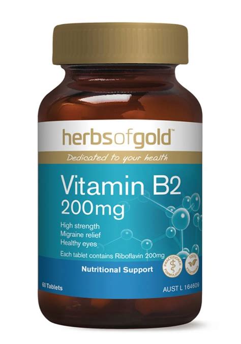 Vitamin B2 200mg - Healthy Living Kawana