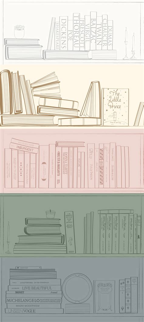 Library. Book inspiration. Mural wallpaper on Behance