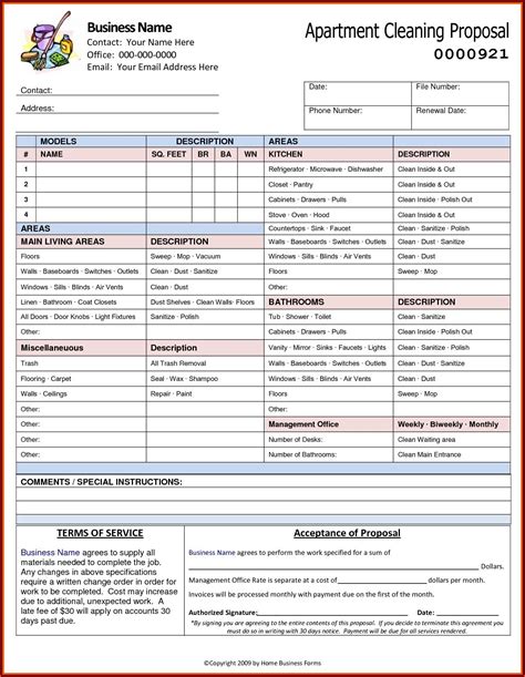 Cleaning Bid Template Free - Template 1 : Resume Examples #Wk9ybpOY3D