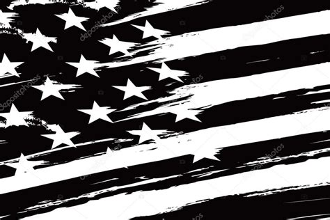 Black and white american flag. Stock Vector by ©Igor_Vkv 94937528