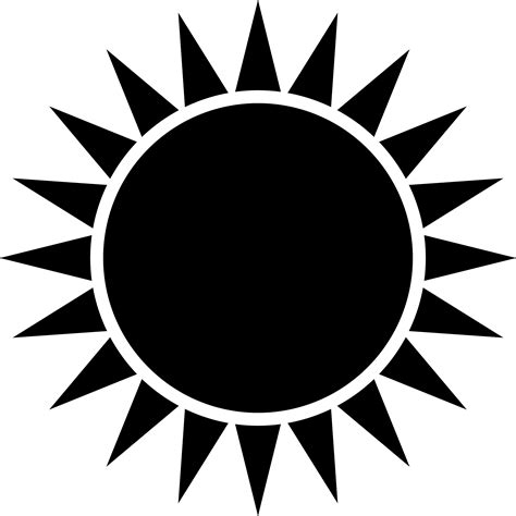 Black Sun Clipart Clip Art Royalty Free Stock Images - Black And White ...