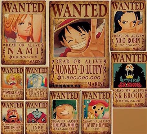 the wanted poster for one piece