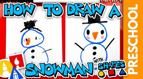 How To Draw A Snowman Art For Kids Hub