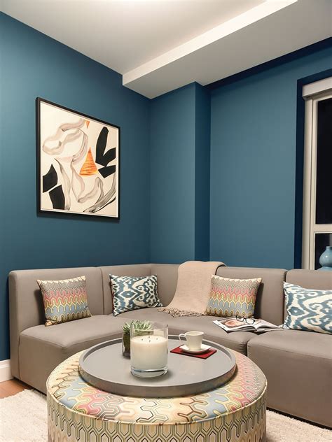 Color of the Month, June 2019: Bluestone | Room wall colors, Living ...