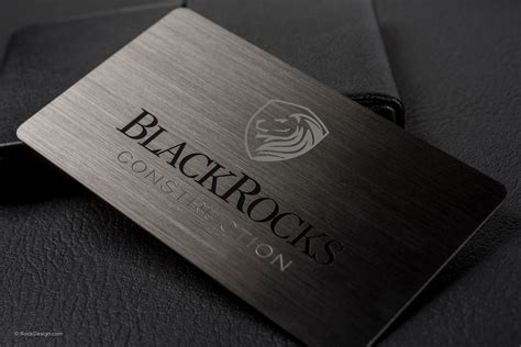 Gunmetal Business Cards