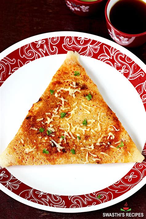 Cheese Dosa Recipe - Swasthi's Recipes