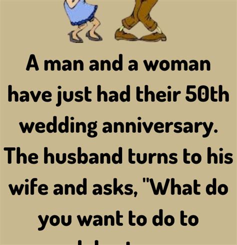 Their 50th wedding anniversary - Jokes Diary