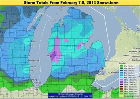 Michigan snowstorm weather update: And the winner of top snowfall ...