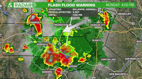 Flash Flood Warning for areas to the north of Bexar County | kens5.com