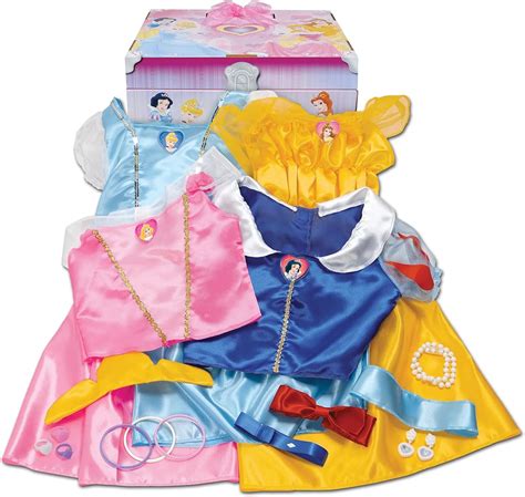 Disney Princess Dress Up Trunk Deluxe 21 Piece [Amazon Exclusive ...