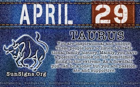 April 29 Zodiac Horoscope Birthday Personality - SunSigns.Org