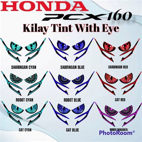 Honda PCX 160 Kilay Tint with Eye Accessories / Honda PCX 160 ...