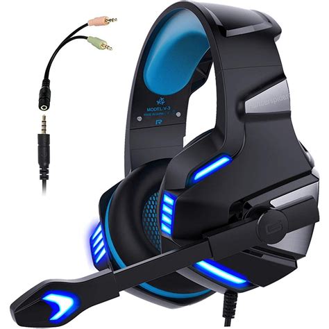 Micolindun Gaming Headset for Xbox One, PS4, PC, Over Ear Gaming ...