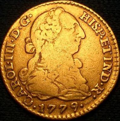 OLD US GOLD COINS 1779 SPANISH COLONIAL ESCUDO DOUBLOON | #95415382