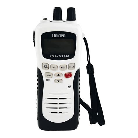 Uniden Atlantis 250 VHF Handheld Marine Radio/Transceiver W Battery (NO ...