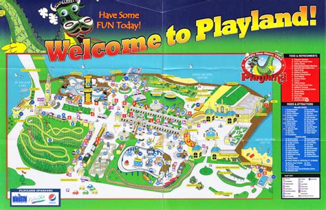 Playland Park - 2009 Park Map