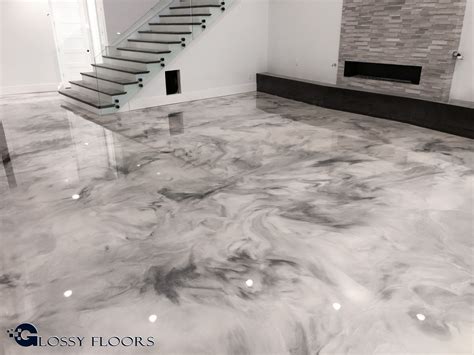 Metallic Marble Epoxy Floors from Glossy Floors are truly unique! This ...