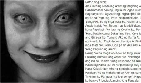 MUST READ: Lucia Joaquin's Creepy Story on Facebook (Viral Now)