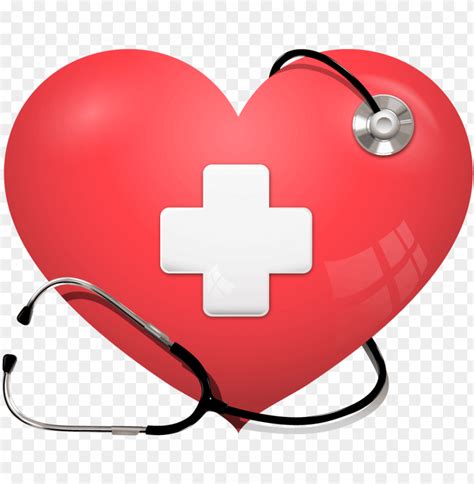 Stethoscope Clipart Vector Heart - Heart With Stethoscope PNG ...