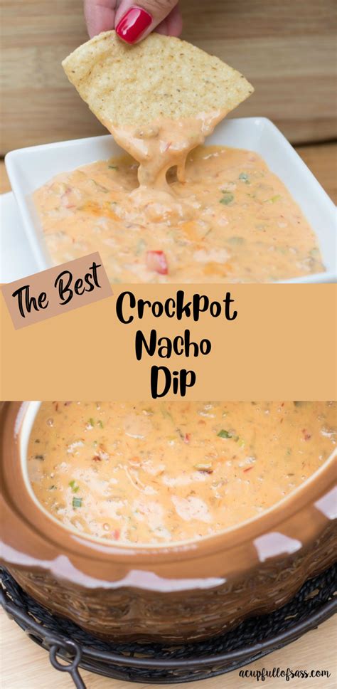 Crockpot Nacho Dip - A Cup Full of Sass