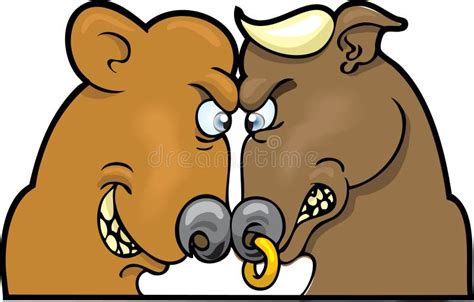 Bear and Bull Market stock vector. Illustration of money - 3461649