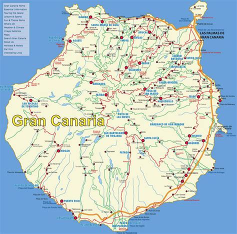 Mapas Detallados de Gran Canaria para Descargar Gratis e Imprimir