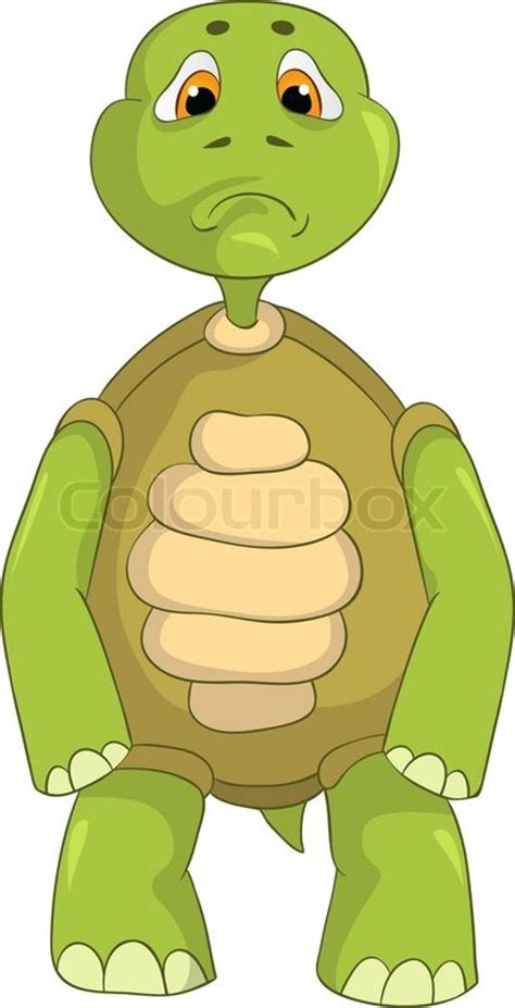 Sad Turtle | Stock Vector | Colourbox