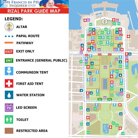 Rizal Park Map