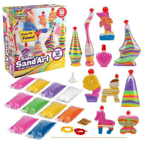 Creative Kids DIY Super Sand Art and Crafts Activity Kit for Kids – 10 ...