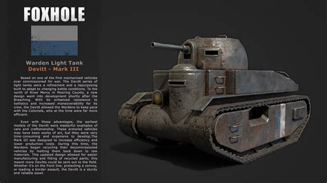 Adam Garib - Foxhole - Warden Light Tank Devitt Mark III