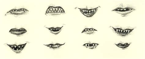 Sharp Teeth Smile Drawing