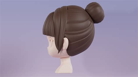 ArtStation - Chibi Female Hair Style 04 | Resources