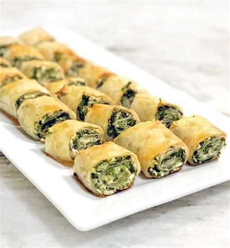 Spinach Feta Phyllo Rolls - Easy, Quick Appetizer Recipe | Recipe ...