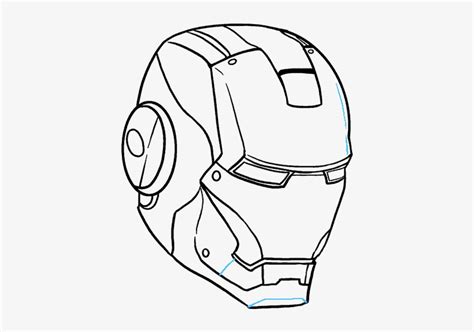 Ironman Head Drawing