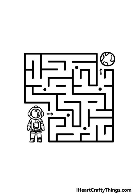 man in the maze drawing - Richards Whishour