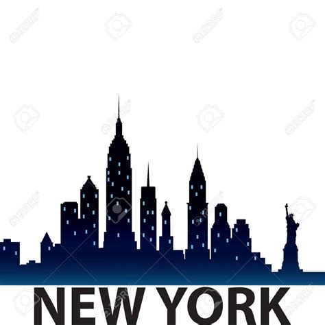 New York City Skyline Silhouette