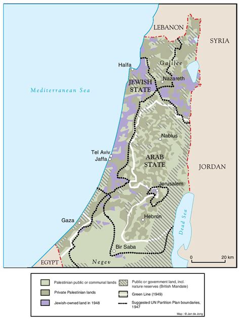 PASSIA - MAPS - Palestine - LAND OWNERSHIP IN PALESTINE, 1948