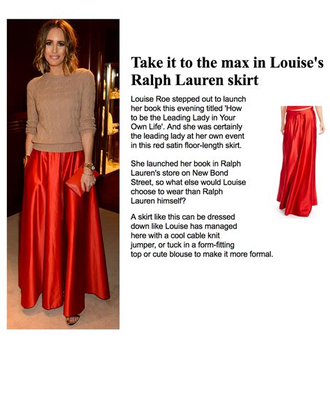 Ralph Lauren Red Silk Satin Full Length Drawstring Maxi Skirt - Ralph ...