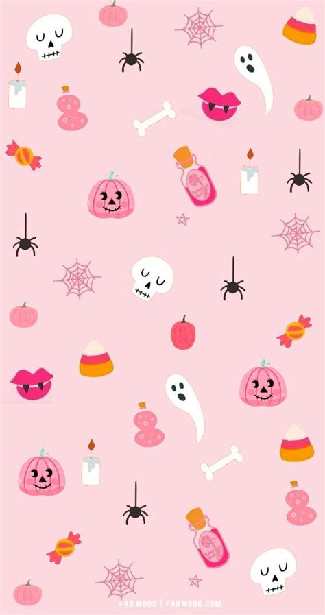 12 Cute Halloween Wallpaper Ideas : Pink Spooky Wallpaper | Halloween ...