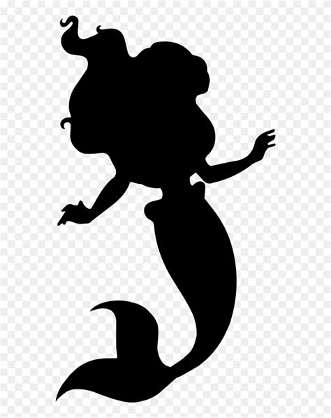 Ariel Silhouette Svg Clipart (#5760351) - PinClipart