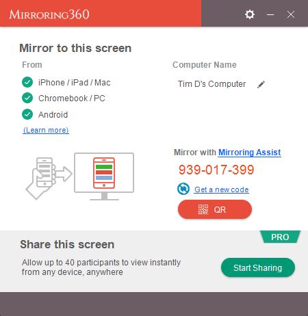 Cast your Chromebook Screen to PC or Mac - Mirroring360 Chrome App