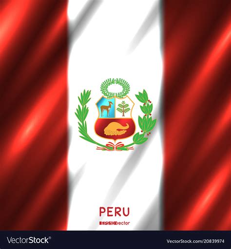 National peru flag background Royalty Free Vector Image