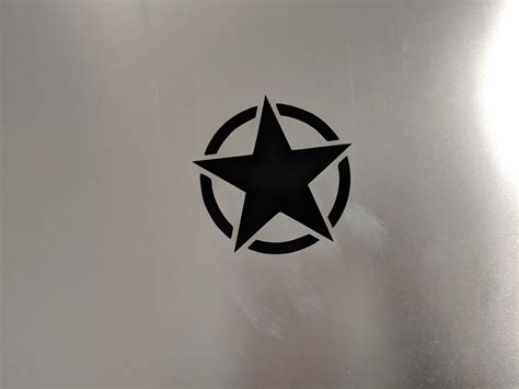 ARMY style star vinyl decal sticker