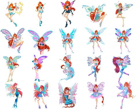 Winx Club Bloom all transformations in 2022 | Winx club, Fairy artwork ...