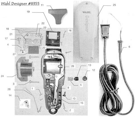 Wahl Designer - Parts List