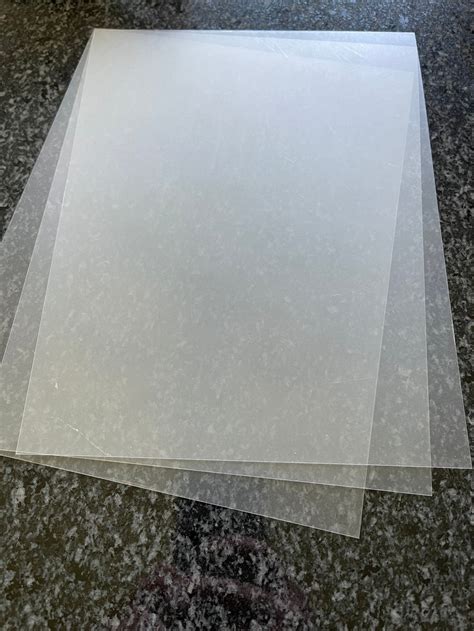 Thin clear plastic lexan sheets with mask shaker film | Etsy