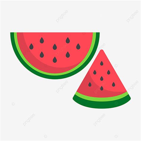 Watermelon Slice Vector Art PNG, Watermelon Slice, Watermelon, Semangka ...