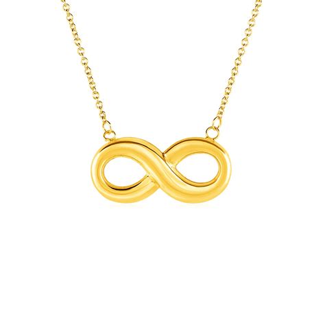 Necklace with Infinity Symbol in 10k Yellow Gold - Richard Cannon Jewelry