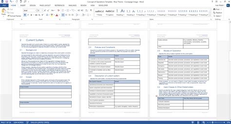 Concept Of Operations Word Template - Flyer Template